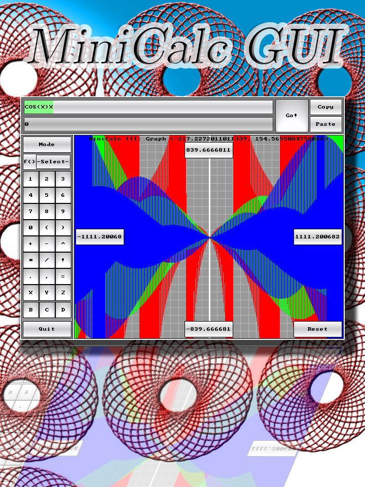 MiniCalc GUI